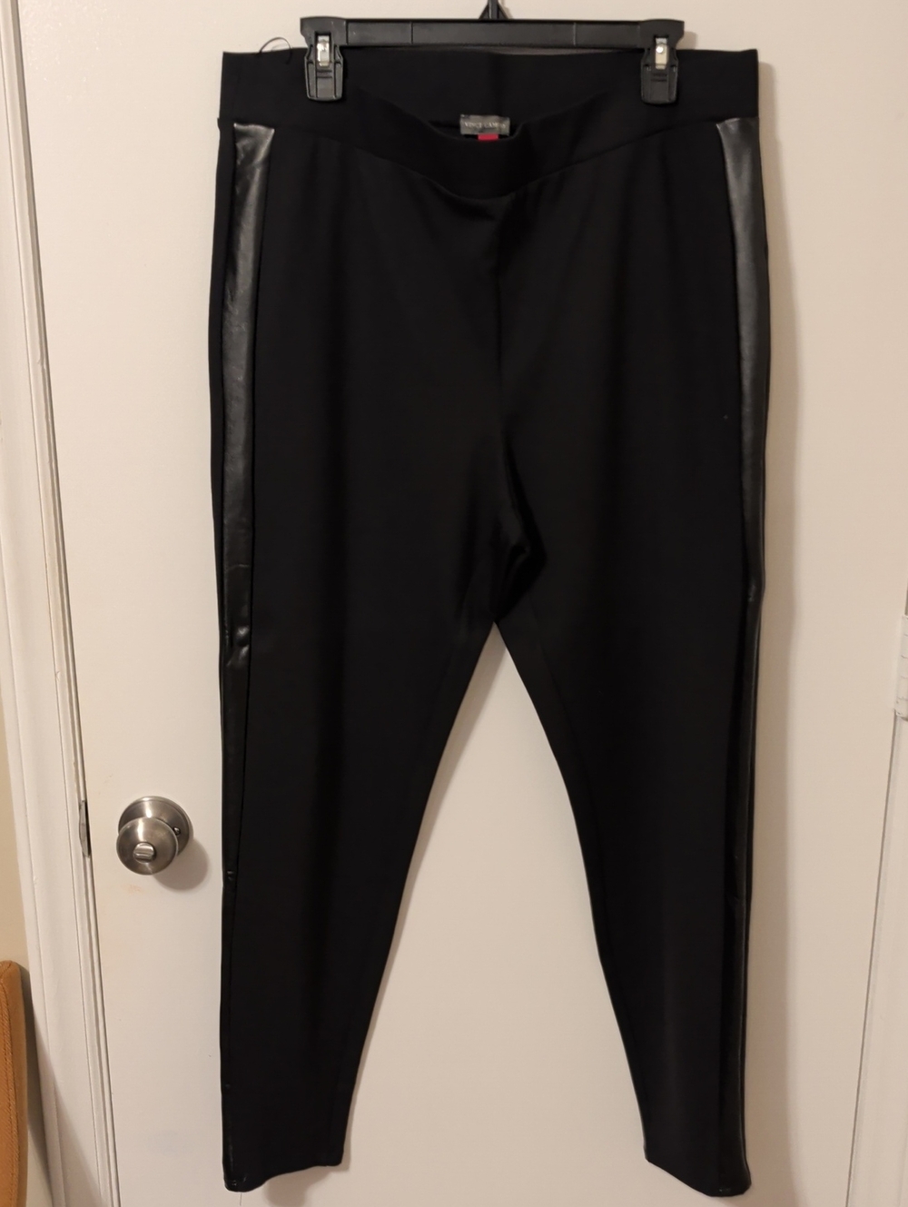 Black Faux-Leather Vince Camuto - Women Pants Size XL